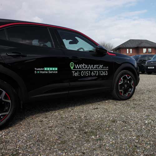Webuyurcar vehicle attending an appointment